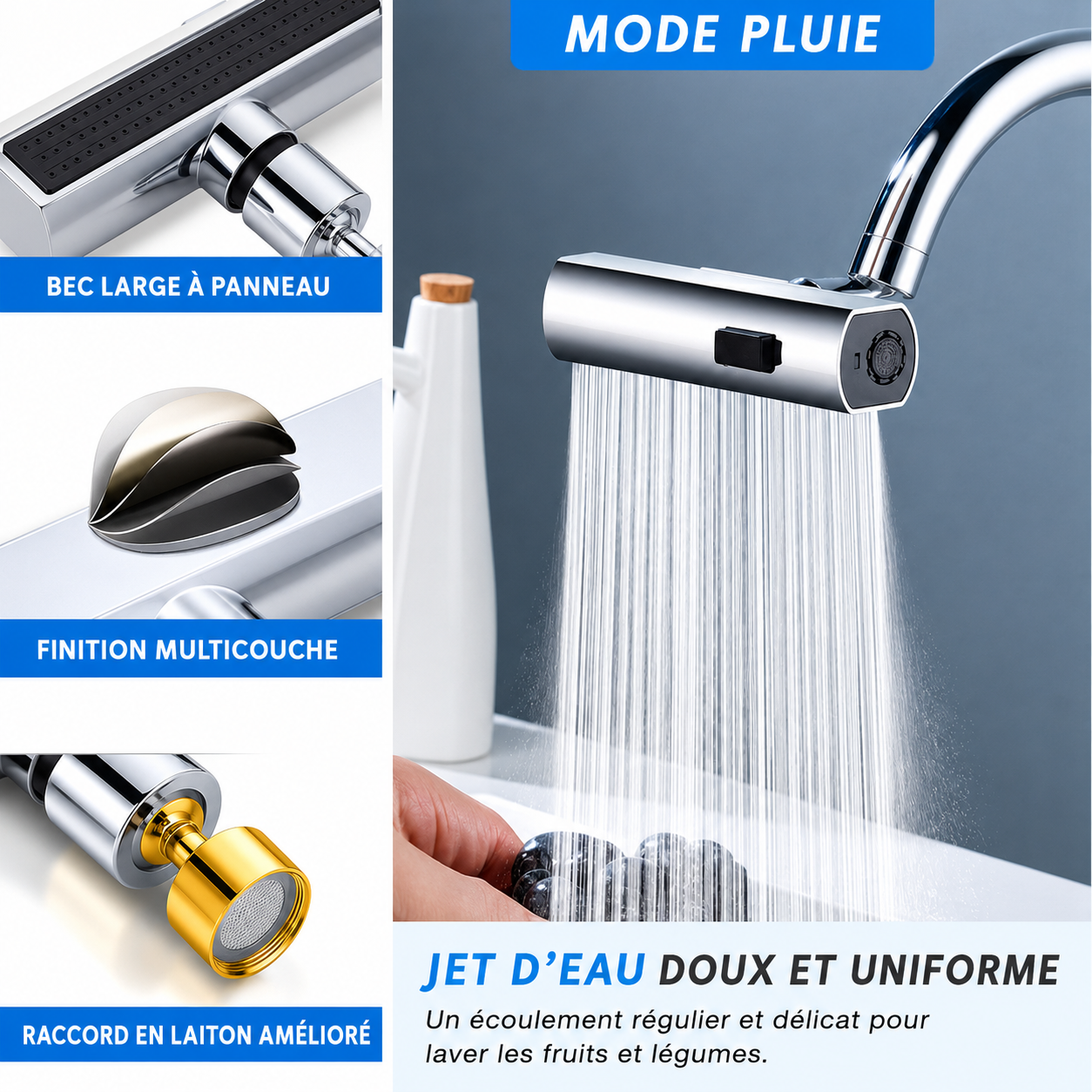 Embout de robinet rotatif 360°