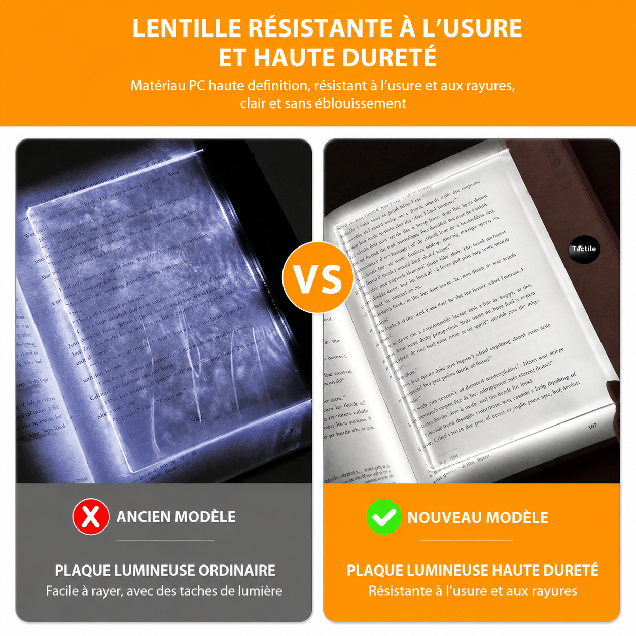 Lampe de lecture LED à pince – Rechargeable USB