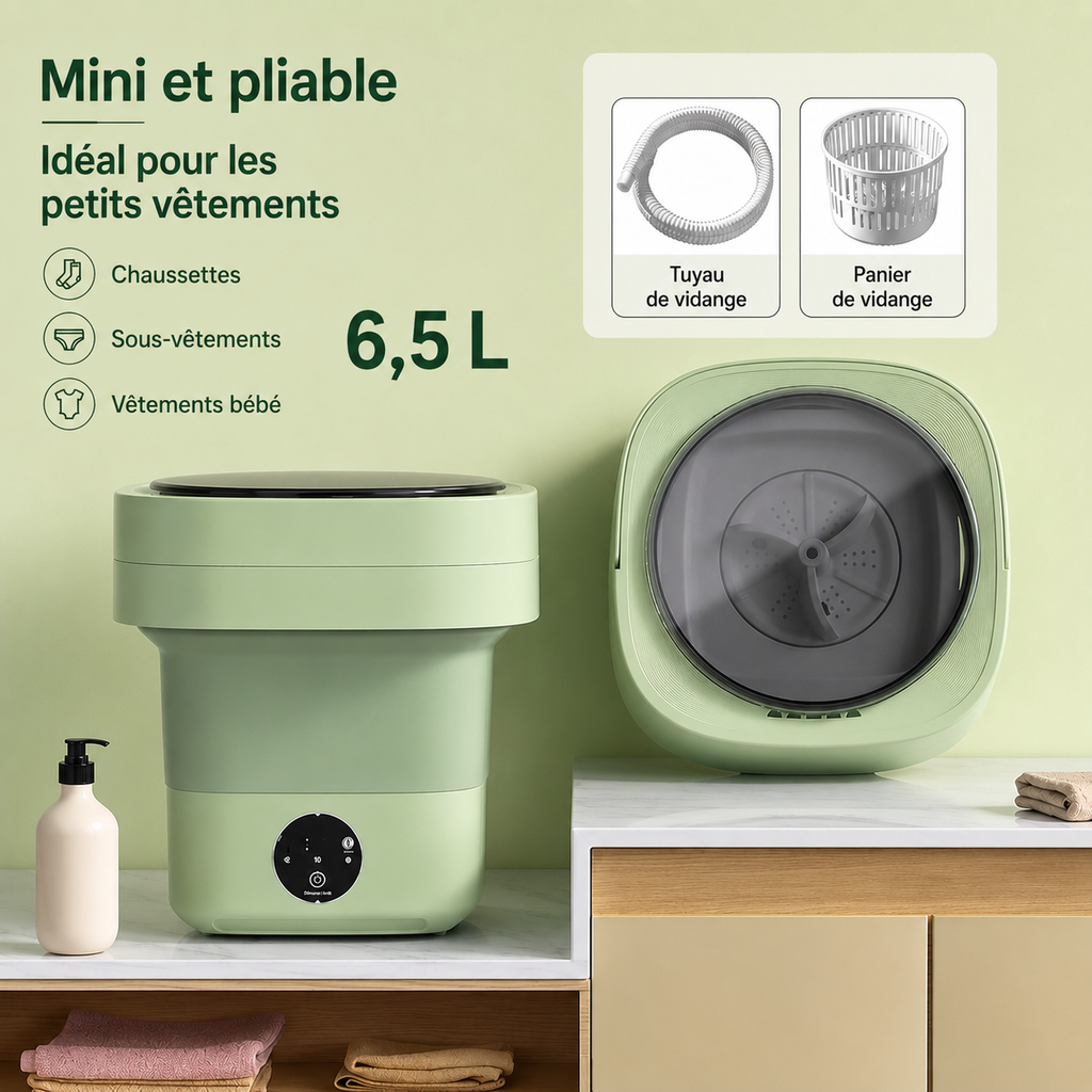 Mini machine à laver pliable portable