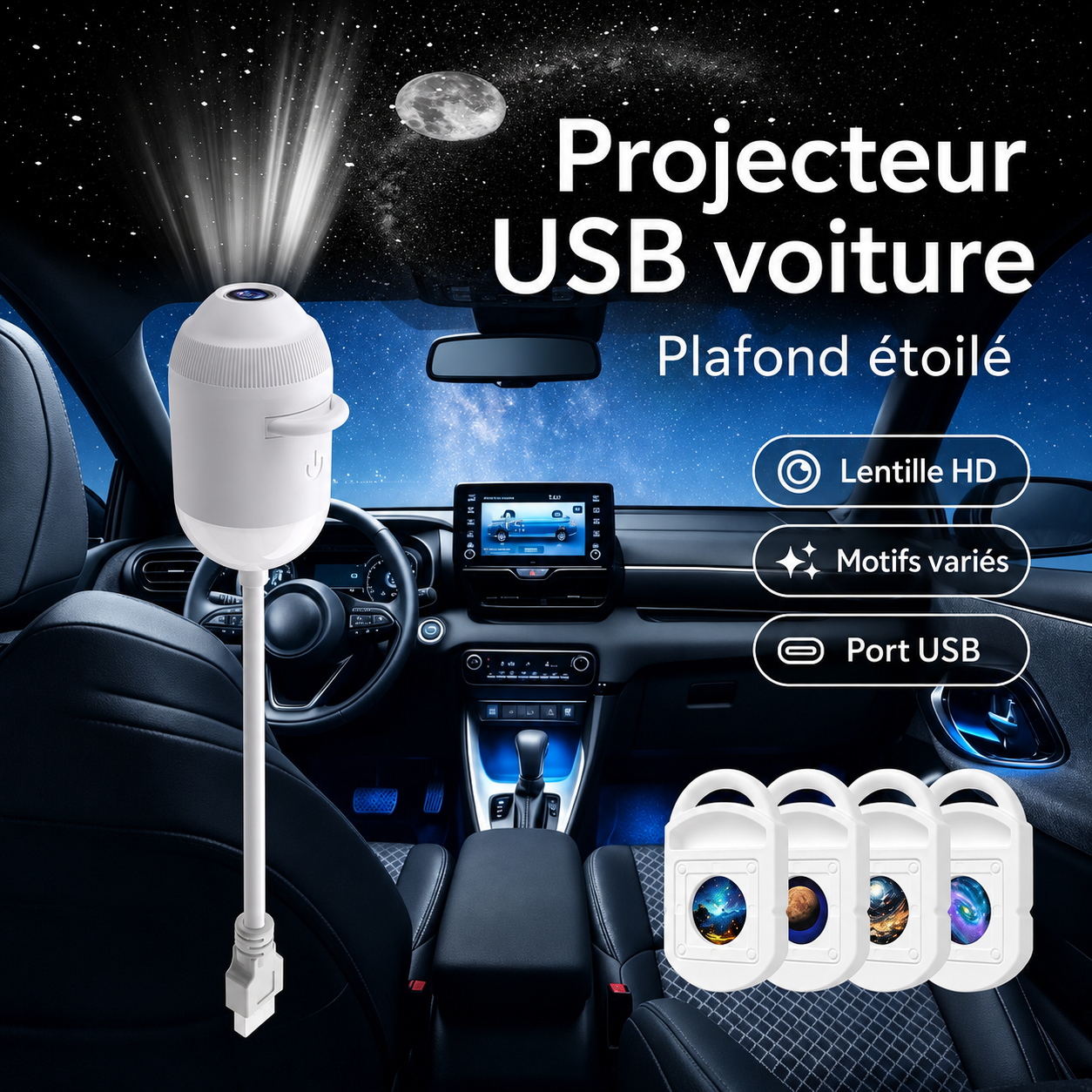 Projecteur galaxie ciel étoilé